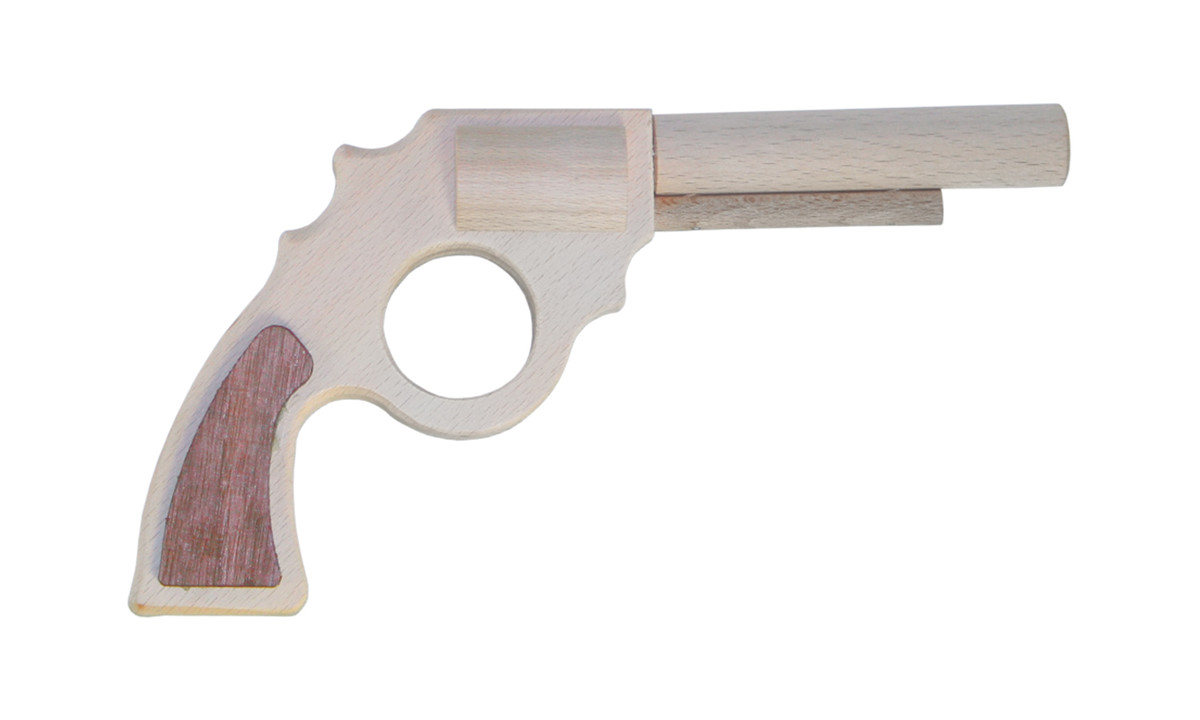 Spielzeug-Pistole "Ray", Fichtenholz