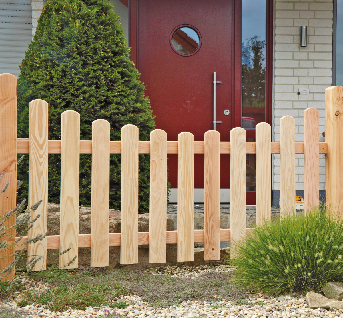 Pfosten Douglasie Kopf gerundet 9 x 9 x 100 cm