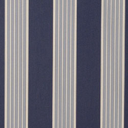 Strandkorb Classic blau-weiß mit Stoff 118, 2-Sitzer Halblieger von SonnenPartner