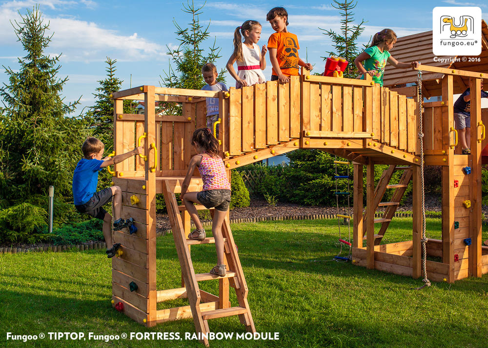 Fungoo Brücken-Modul RAINBOW für Spieltürme