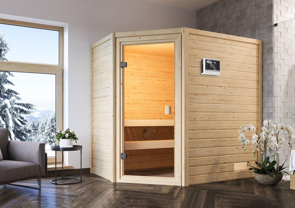 Karibu Sauna Jella - 195x145 cm, 38 mm WOODfeeling