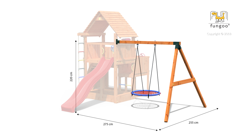 Fungoo Nestschaukel-Modul MOVE THE NEST für Spieltürme