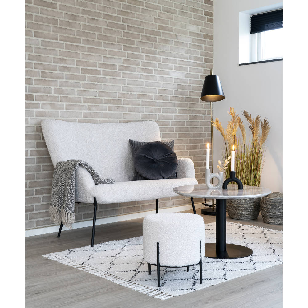 Couchtisch Marmor-Optik - Bolzano, Ø70x45 cm