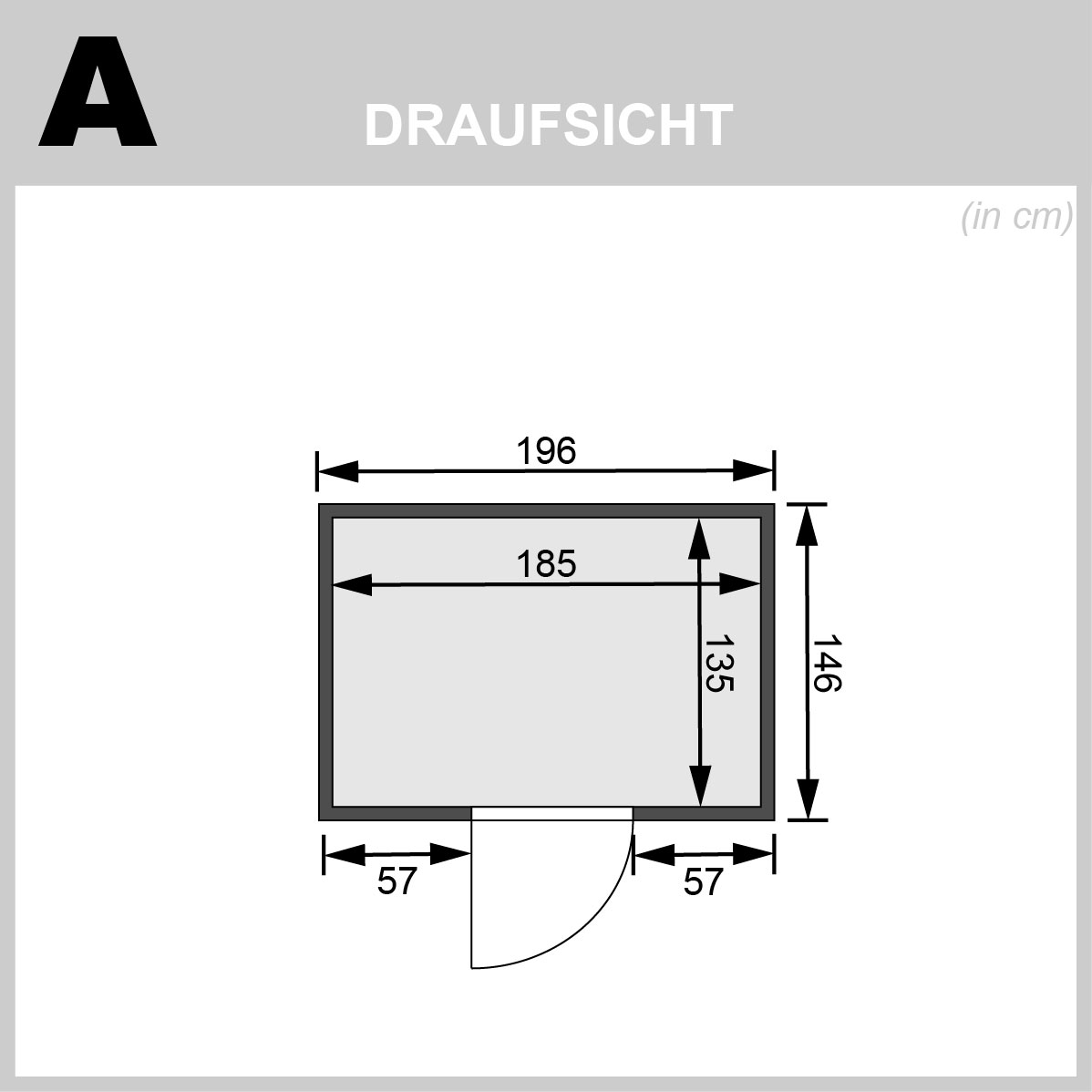 Karibu Plug&Play Sauna Ronja - 196 x 146 cm, 38 mm Massivholzsauna, ohne Kranz|Energiespartür|ohne Ofen