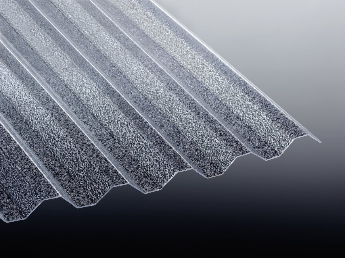 Acryl-Wellplatte TEJESINUS K 76/18 Spundwand, 1,8 mm 1045x2000 mm, C-Struktur/glasklar
