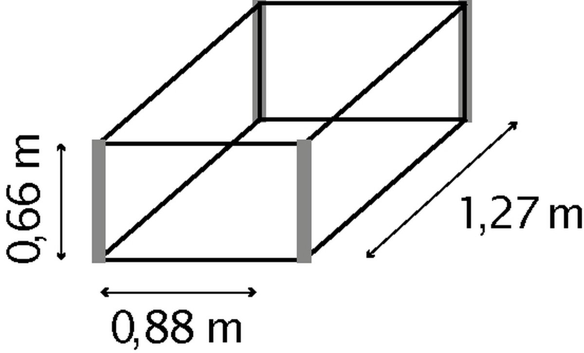 Vitavia Hochfrühbeet-Set Gamma, HKP 4 mm | alu