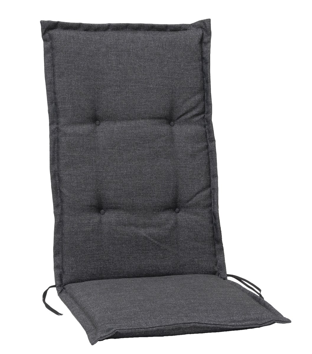 Monza 545 Hochlehner-Auflage 118x49x5 cm schwarz-meliert