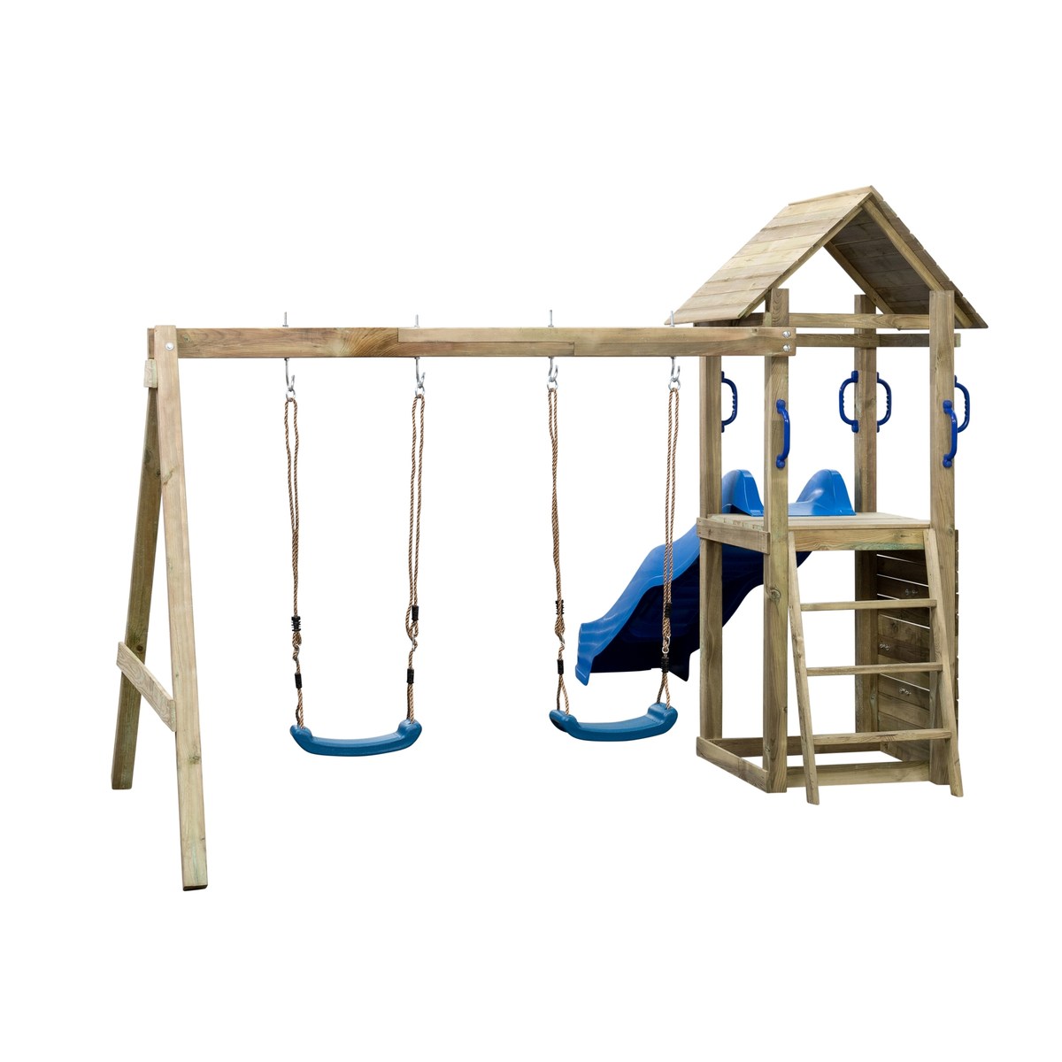 Spielturm MIA mit Doppelschaukel kdi grün