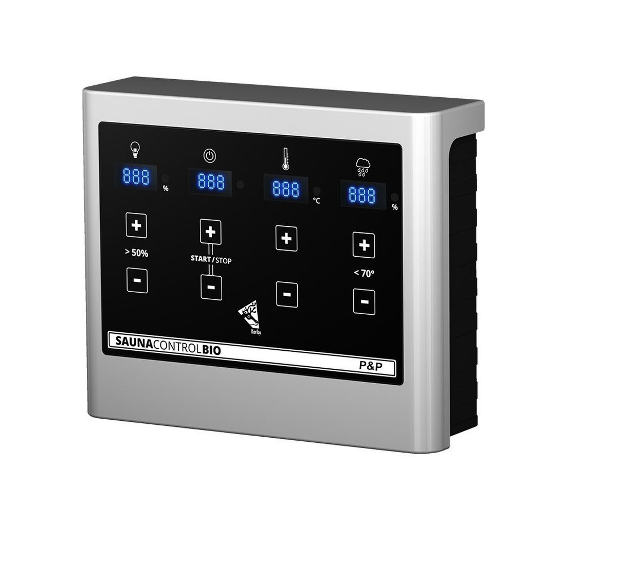 Plug & Play Bio-Kombi-Saunaofen 3,6 kW mit Steuergerät EASY Bio