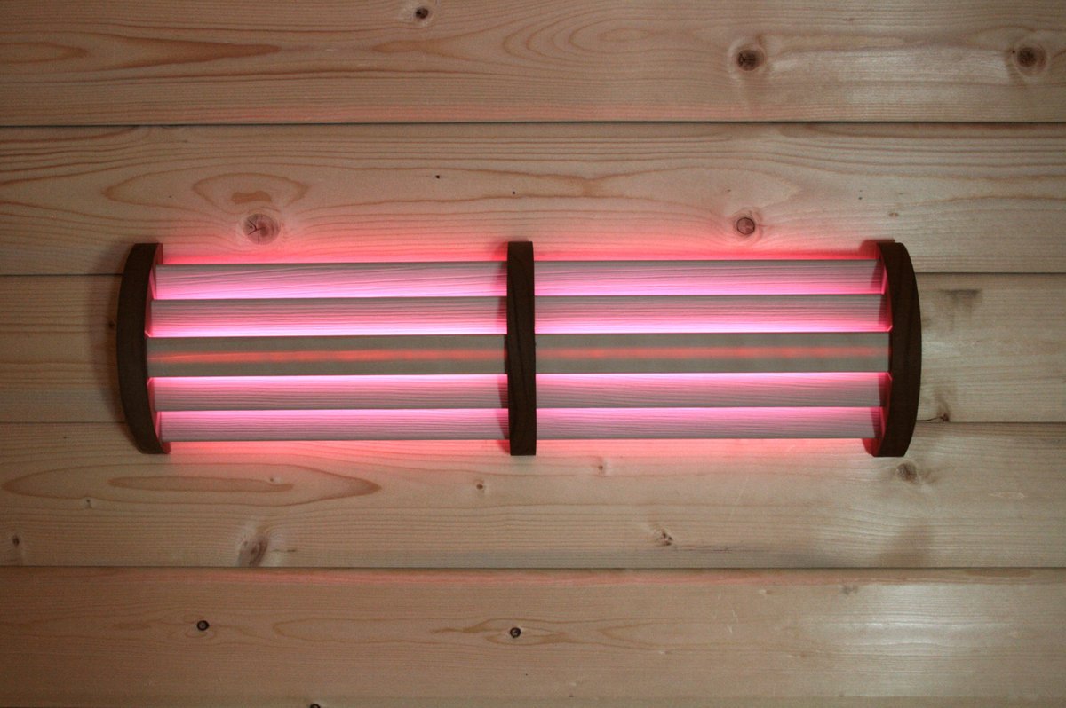 LED Farblicht-Paneel Espe mit Infrarot-Funksteuerung für die Sauna