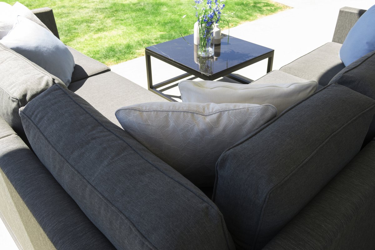 Adelshamn Ecksofa Alu schwarz inkl. Polstern, Outdoor-Lounge Modulsofa