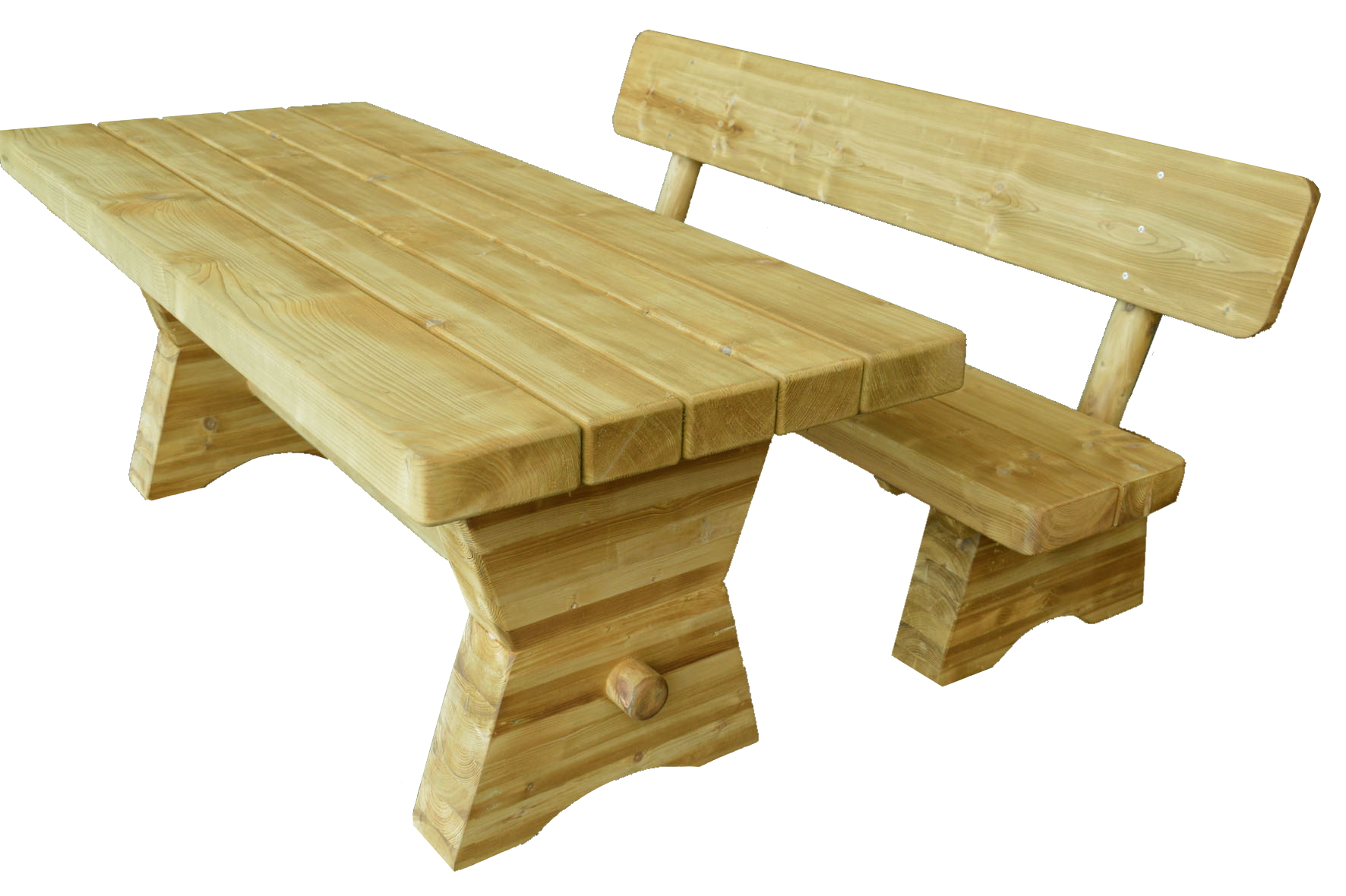 VALHALLA Holztisch, 190 x 80 x 69 cm, natur