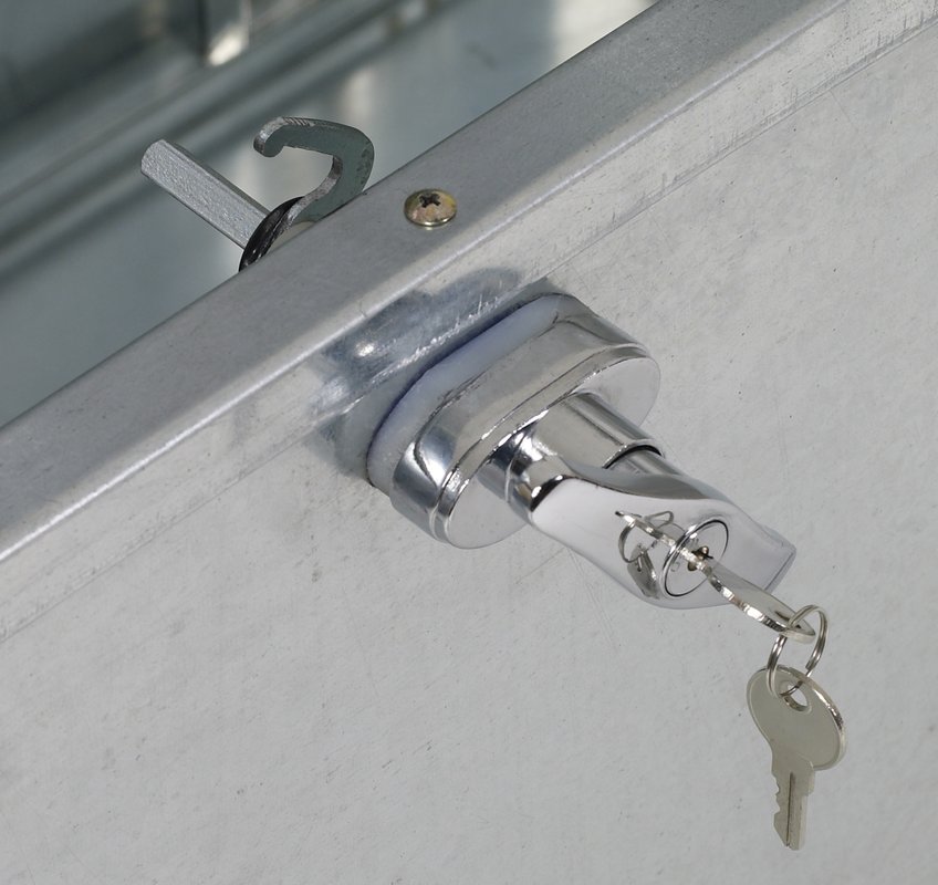 Gerätebox Bern, Stahlblech weiß