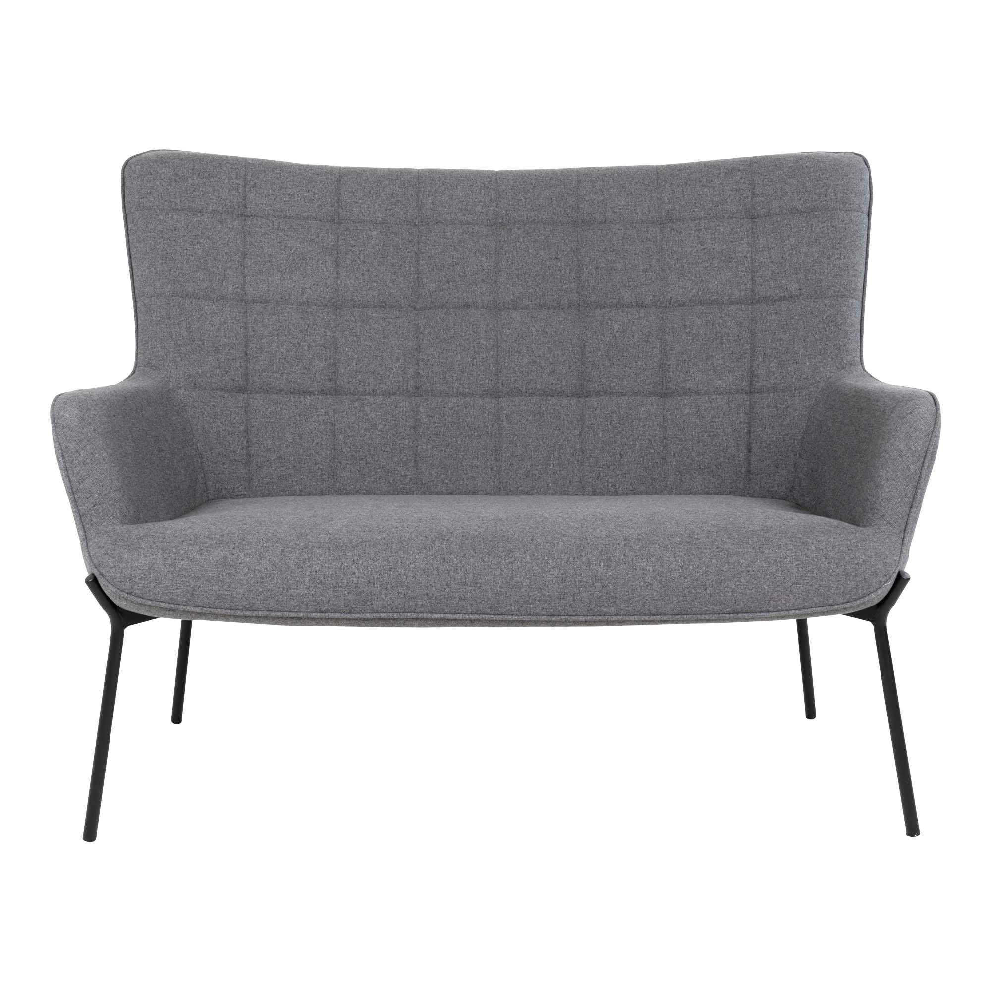 2 Sitzer Sofa - Glasgow, grau