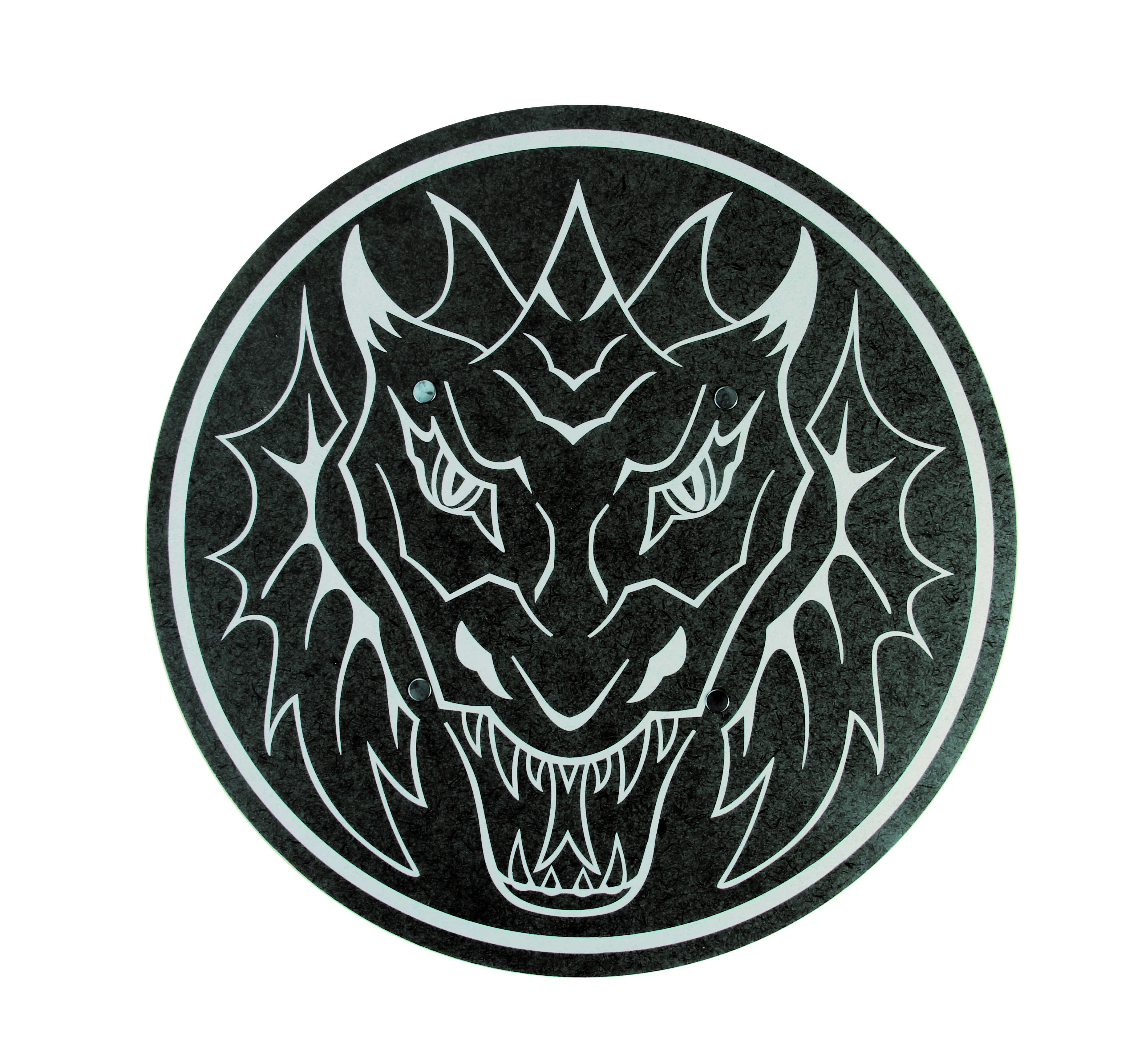 Schild Drache Aragon, Ritterkostüm Zubehör, Ø 41 cm