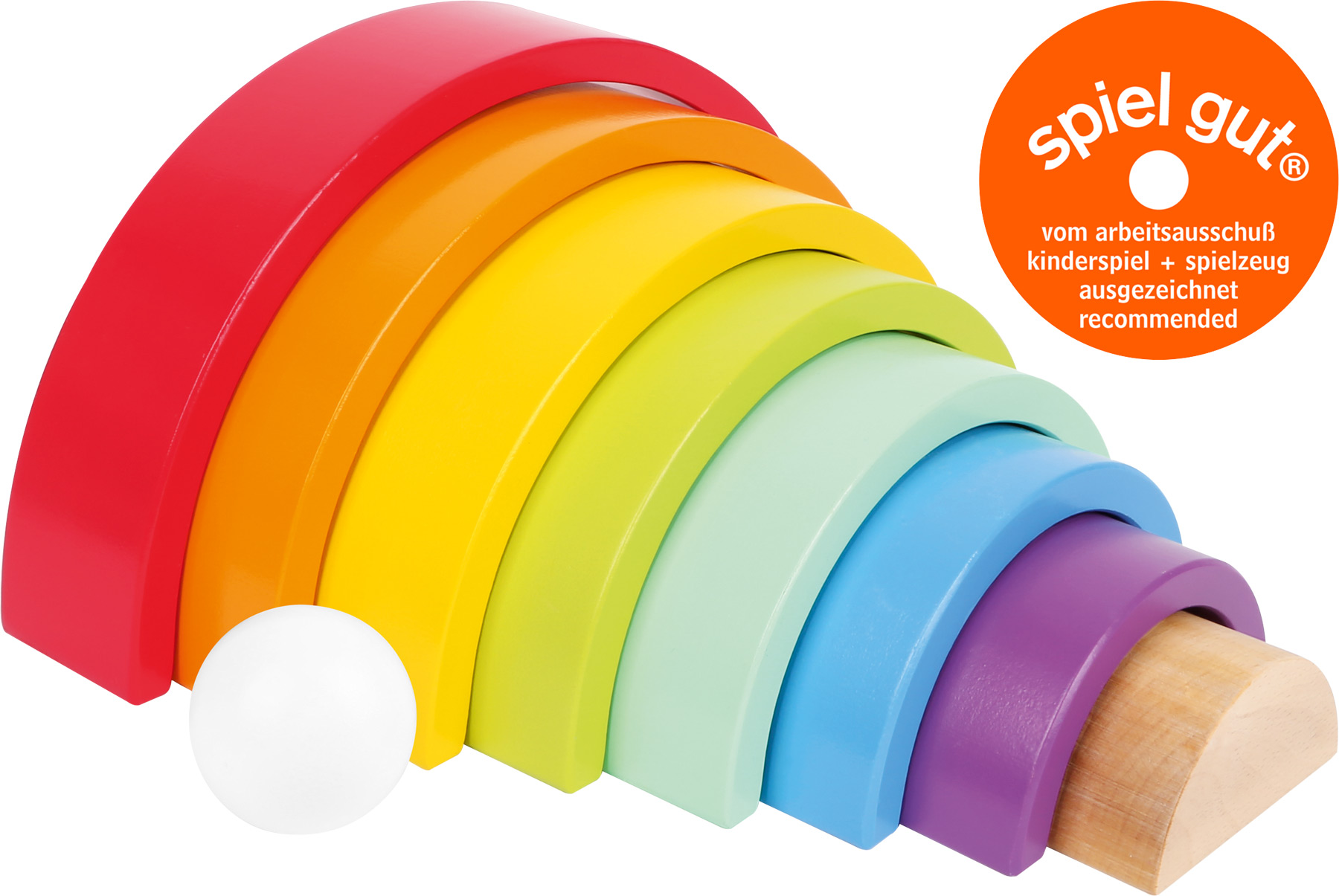 Holzbausteine Großer Regenbogen, Motorikspielzeug