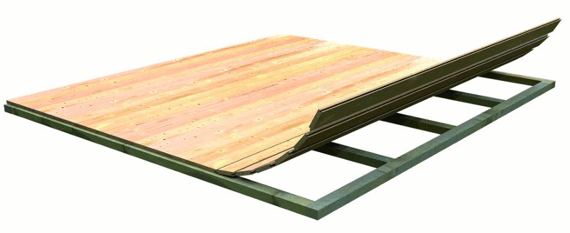 Karibu Saunahaus Hilda 231 x 231 cm, 38 mm WOODfeeling, naturbelassen|ohne Ofen