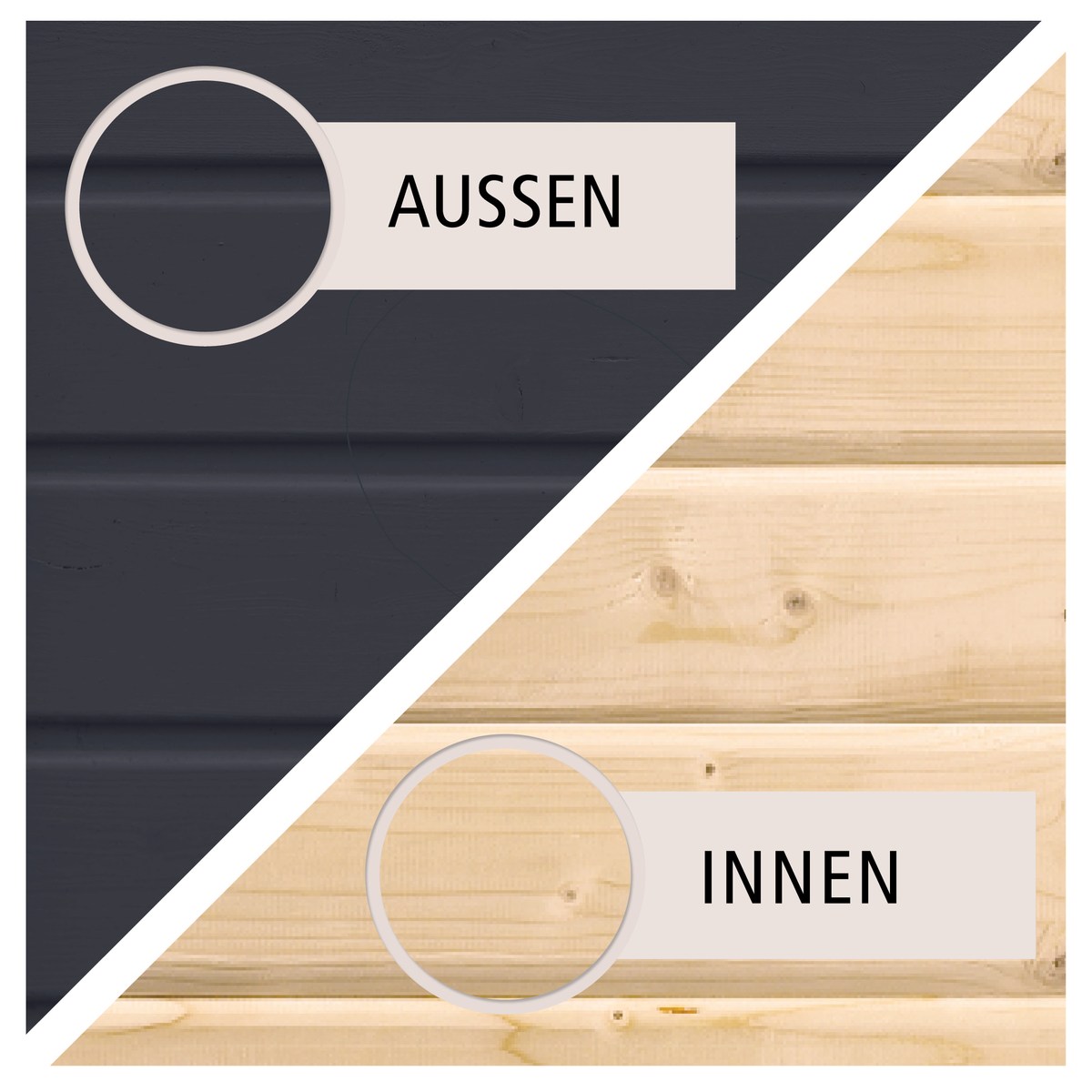 Aktions-Saunahaus Farsund 396x231 cm anthrazit|Set-Ofen 3