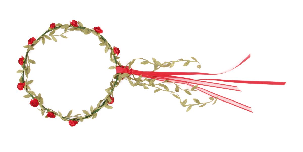 Jungfernkranz Florentine rot, 5er-Pack