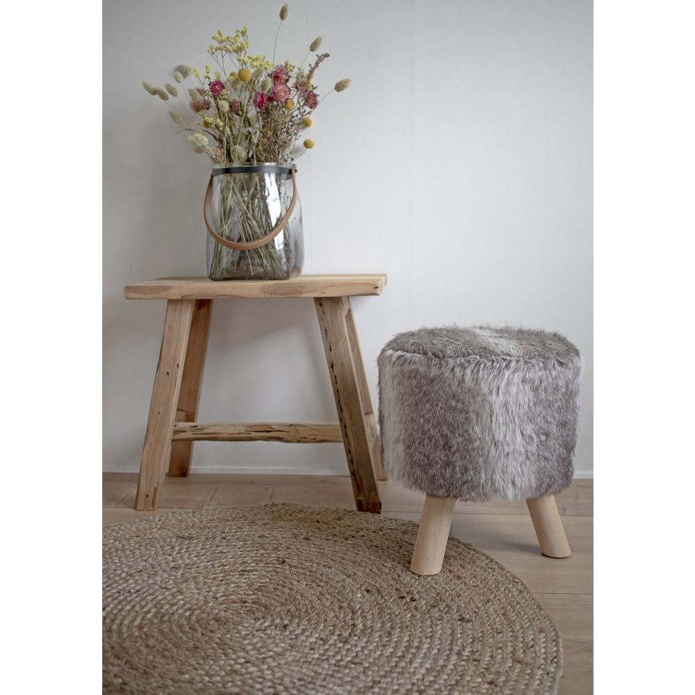 Gartenbank - Barcelona, Teakholz 50x25xh45 cm