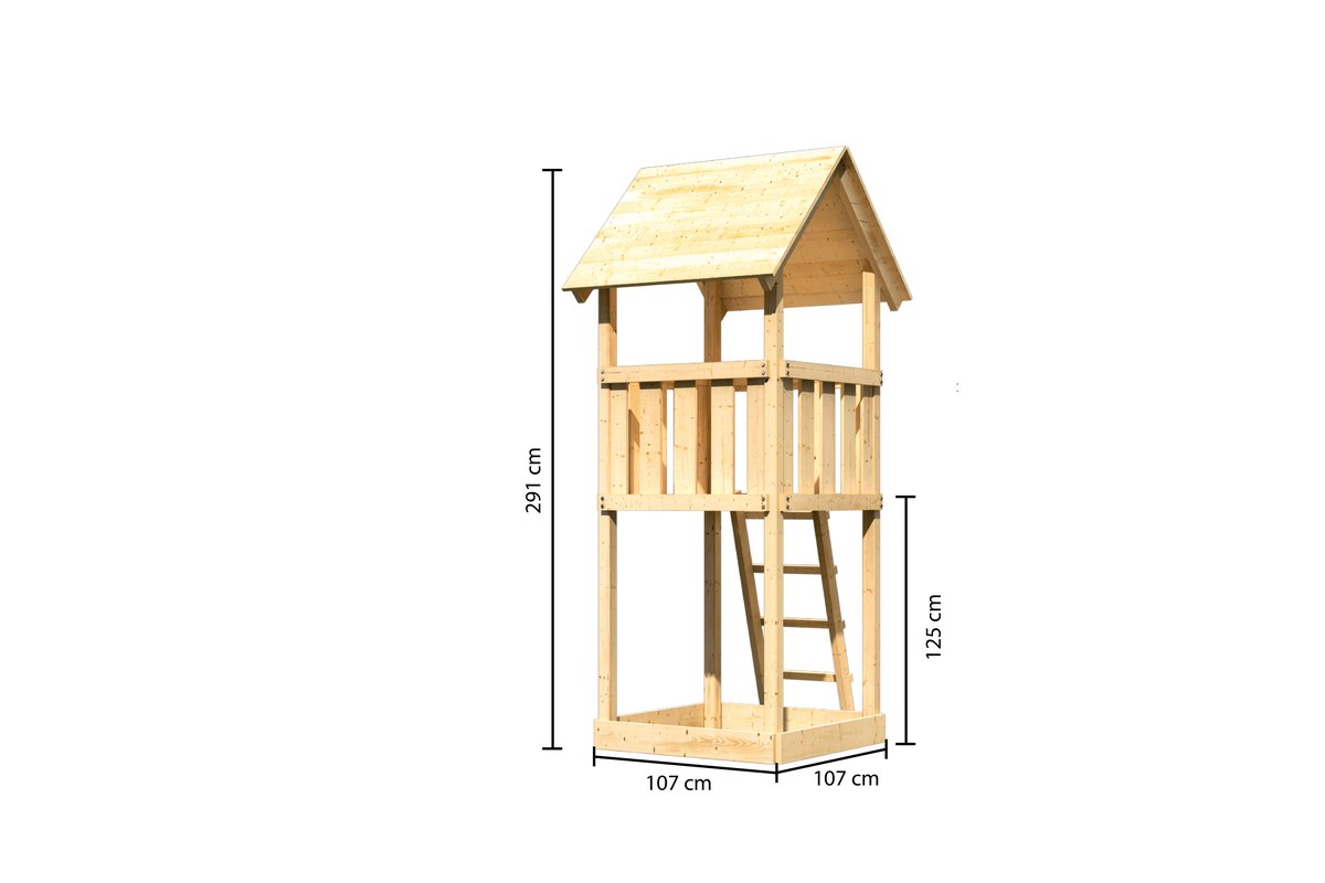 Spielturm Lotti, naturbelassen