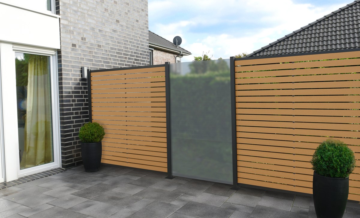 HANÖ BPC-Rhombus-Steckzaun-Set karamel, 180x60 cm