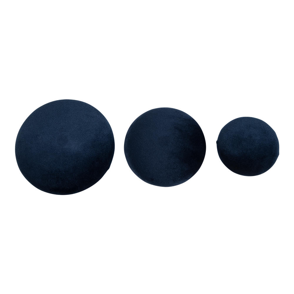 3 Kleiderhaken - Giza, blau/messing