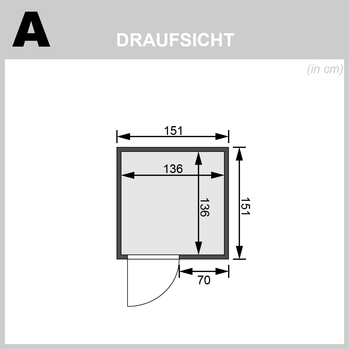 Karibu Plug & Play Sauna Minja - 151x151 cm, 68 mm Systemsauna, ohne Kranz|Energiespartür|ohne Ofen