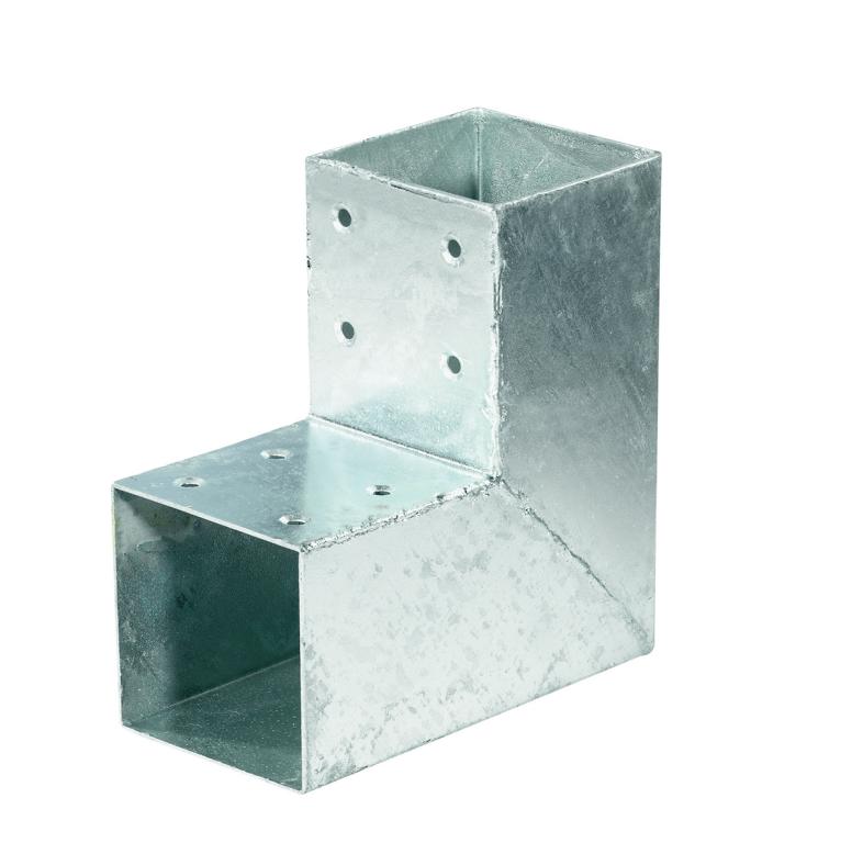 QUATRO-Steckverbinder Ecke einfach (20 x 20 x 9 cm) für 9x9cm Pfosten