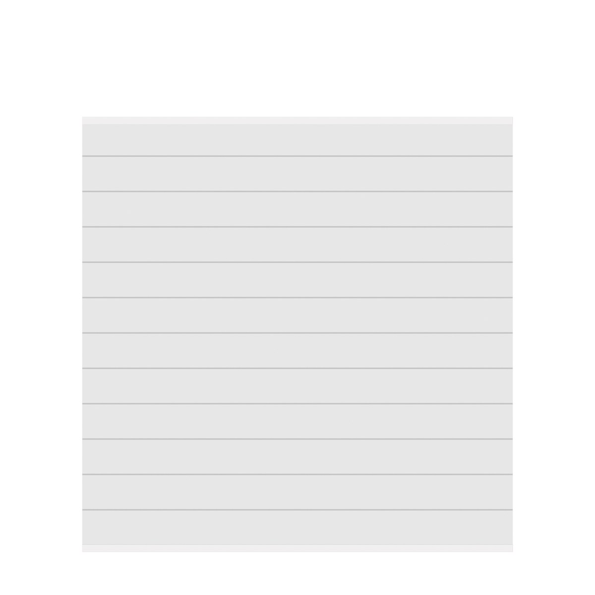 SYSTEM ALU Plus Aluminium Zaunfeld-Set weiß 178x184 cm Sichtschutz