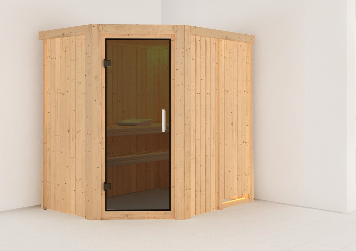 Aktionssauna Varberg 1 - 196x151 cm, 68 mm Systemsauna | ohne Ofen