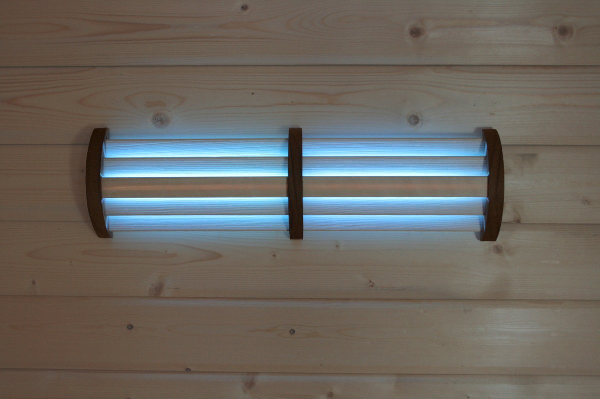LED Farblicht-Paneel Espe mit Infrarot-Funksteuerung für die Sauna