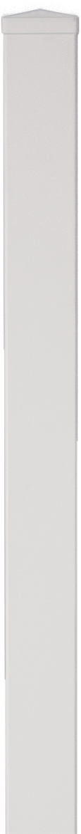 Alu-Kunststoff-Pfosten Lightline weiß 9x9x150cm, T&J