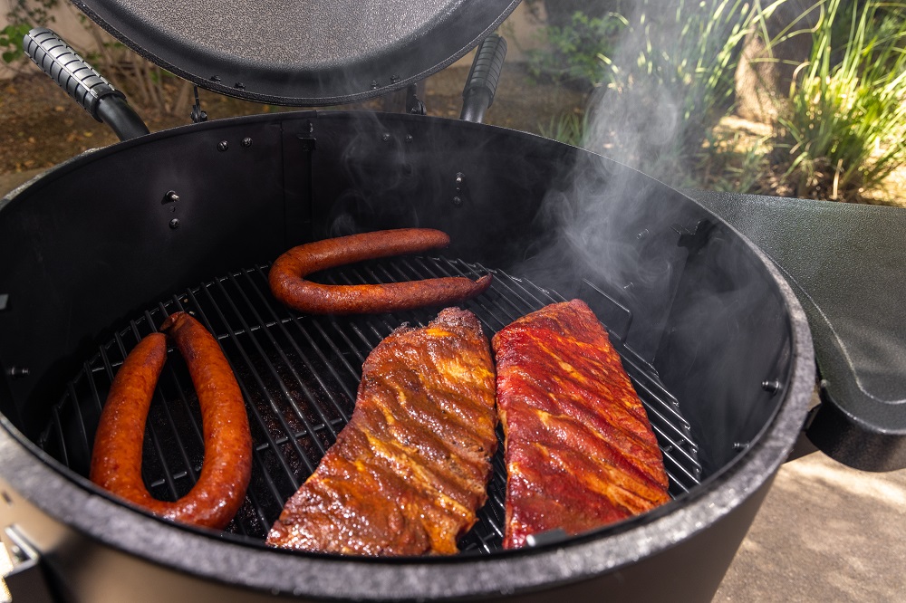 Pit Boss Champion Holzkohle Barrel Smoker, Räucherofen