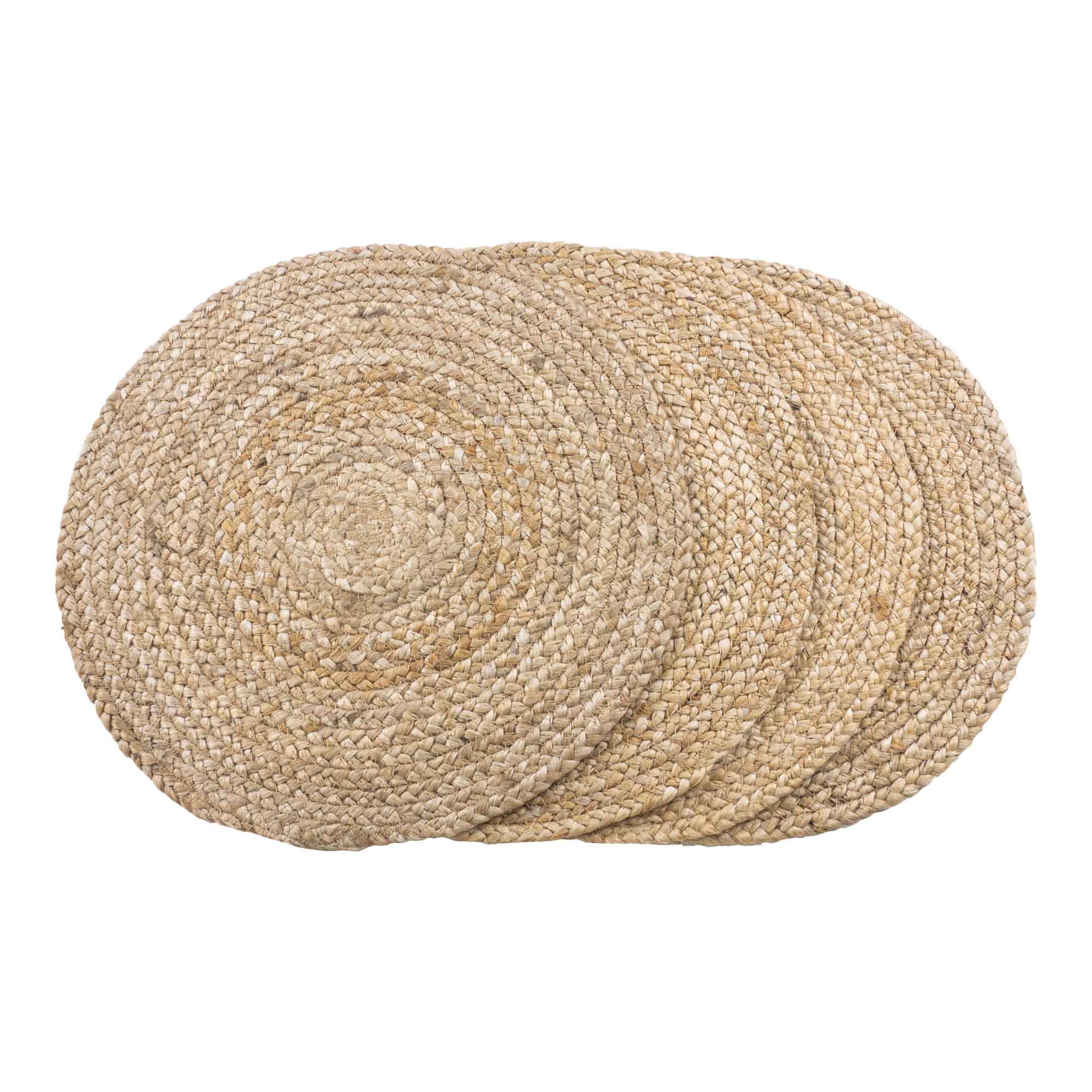 Bombay Tischset (4 Stück) Ø38 cm, natürliche Jute