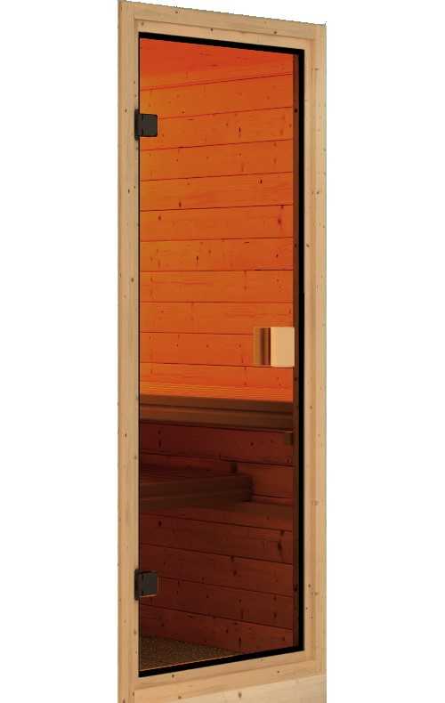 Aktionssauna Kemi 2 mit Eckeinstieg - 196x170 cm|Set-Ofen 3
