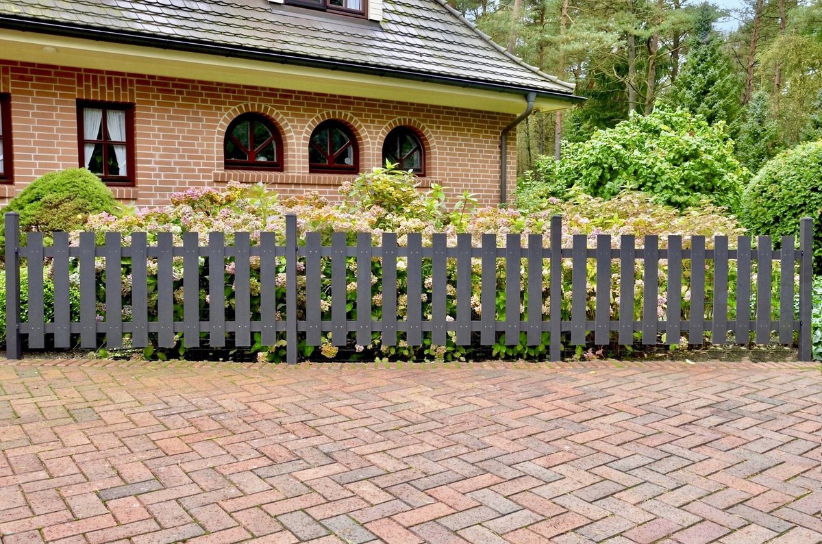 DALIAN-/ JINAN Pfosten Alu anthrazit mit Holzkern, 7x7x150 cm