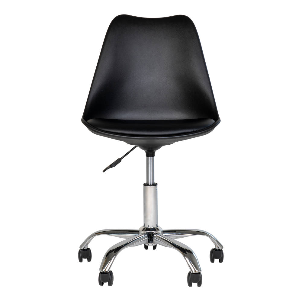Bürostuhl Kunstleder - Stavanger, schwarz