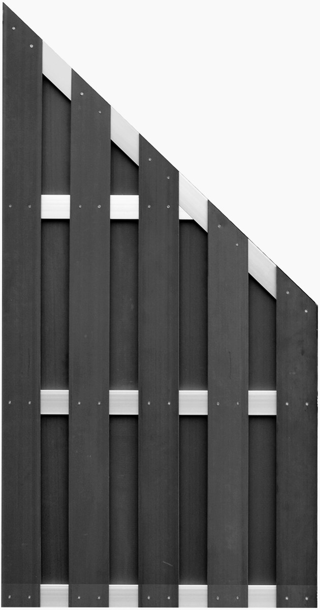 ELDENA WPC Eck-Element 90x180/90 cm anthrazit/Alu