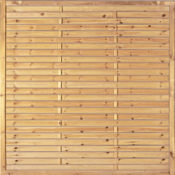 Lamellenzaun-Element grün imprägniert 180x180cm von T&J