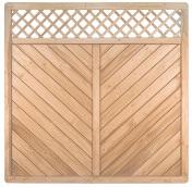 CLASSIC Diagonal Sichtschutz mit Rankgitter 180x180 cm kdi von T&J