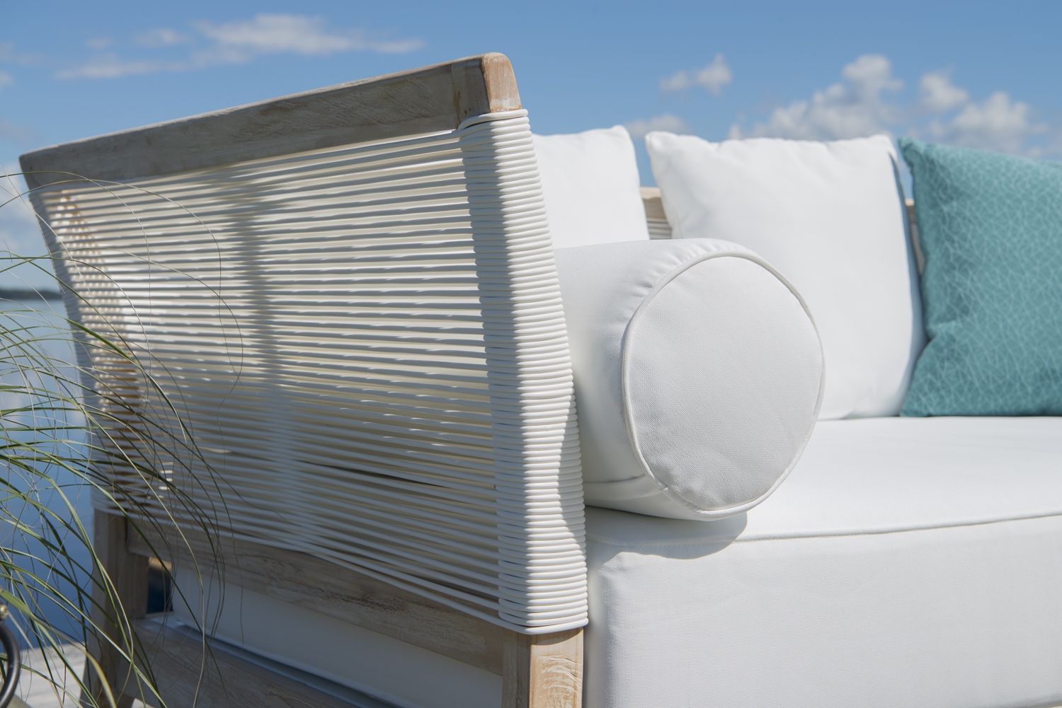 Wellington Daybed/Tagesbett Teak whitewashed 221 x 99 x 84 cm