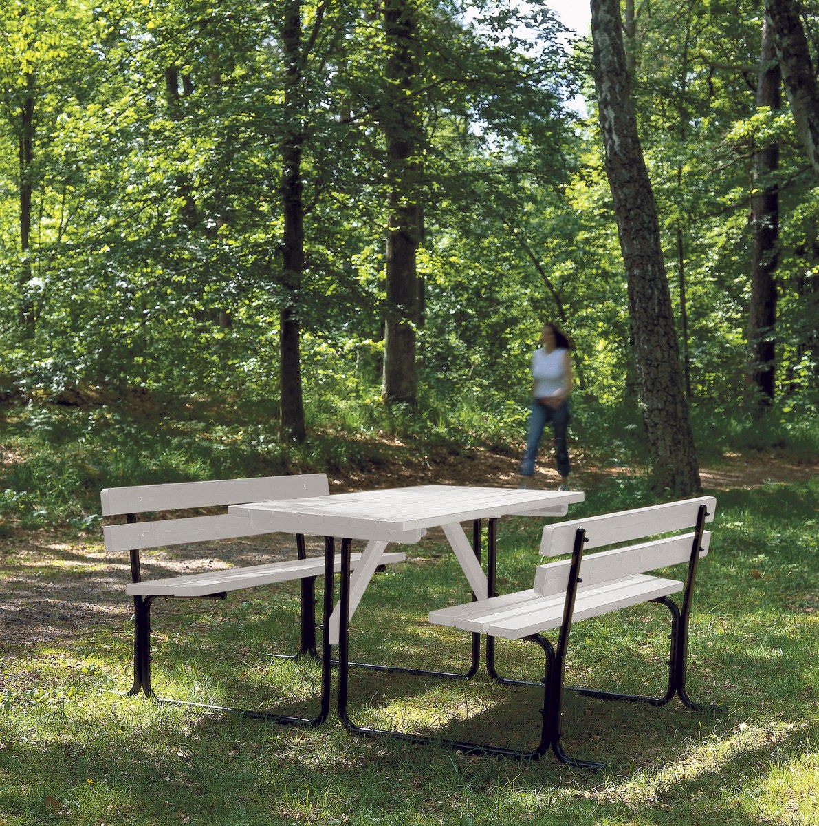 Picnic Picknickgarnitur aus FSC-Holz/Stahlrohr schwarz von Hillerstorp
