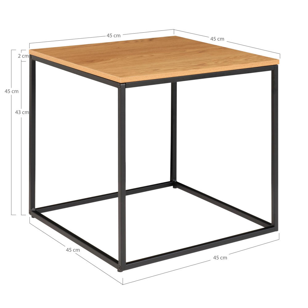 Kleiner Beistelltisch - Vita, Eichen-Optik