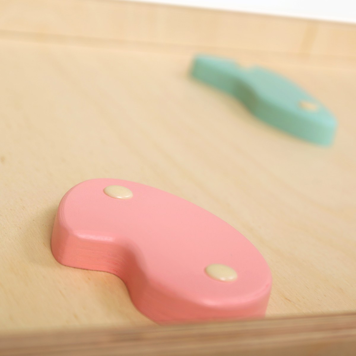 Activity Kletterwürfel mit Kletterrampe aus Holz - Pastell