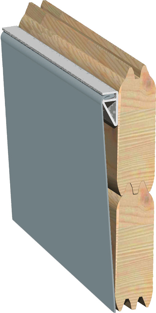 Achteck-Pool X2 470x470 cm, Holz kdi/Folie grau, Karibu