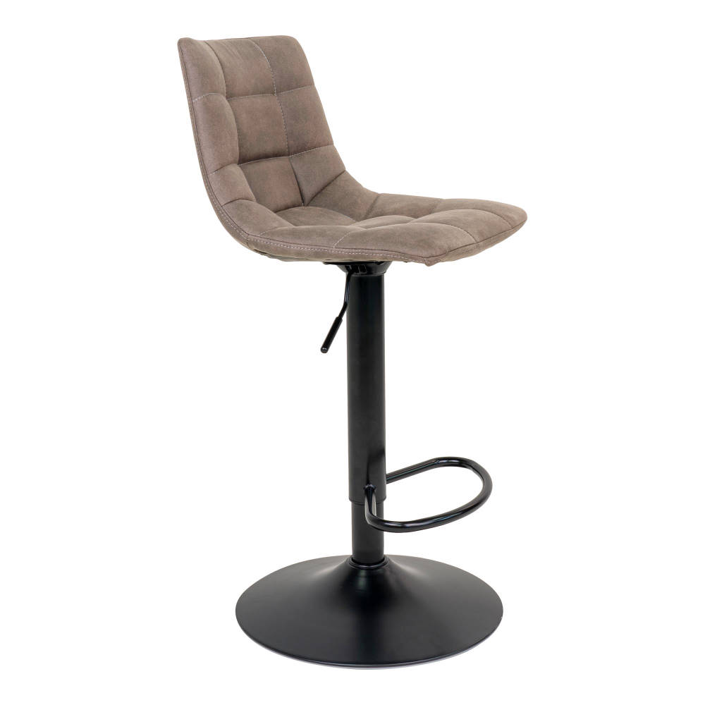 Barhocker Samt - Middelfart, schwarz