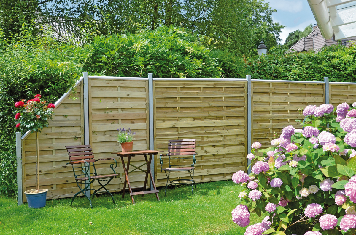 AVANTGARDE Sichtschutzelement gerade, geschlossen - B 150 x H 180 cm