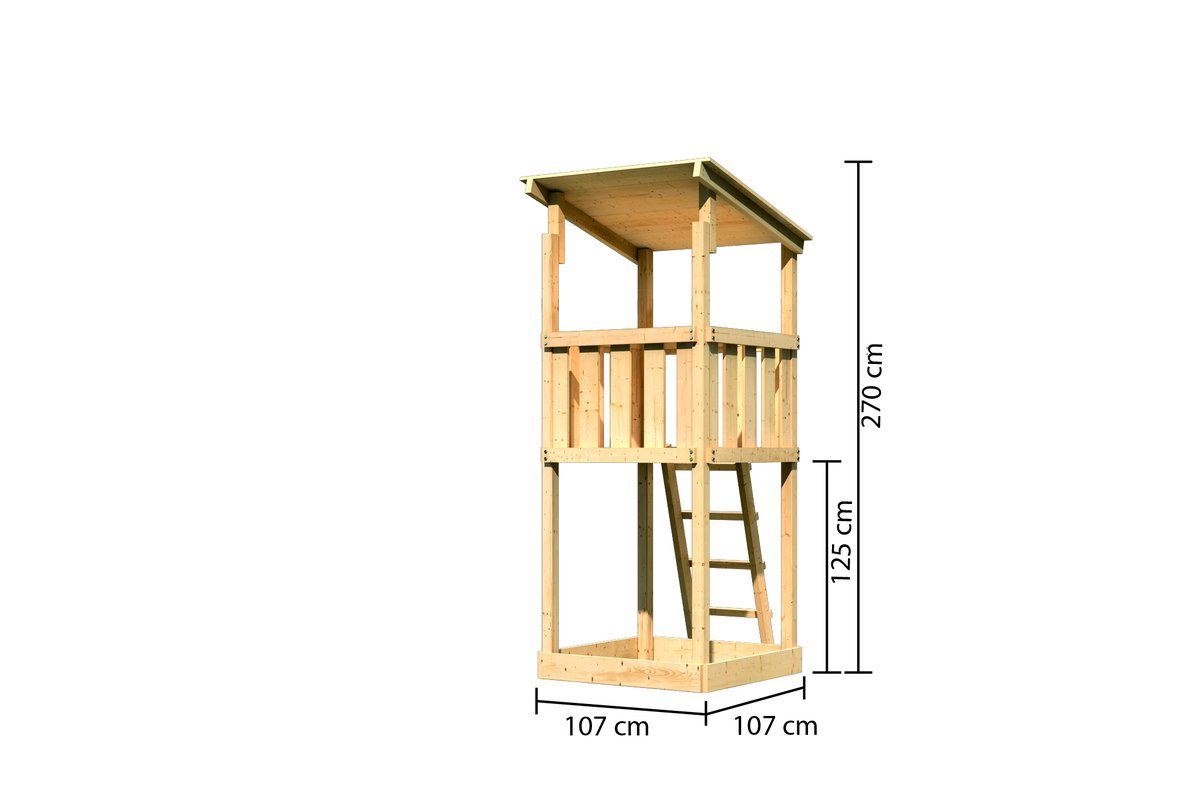 Spielturm Anna, naturbelassen