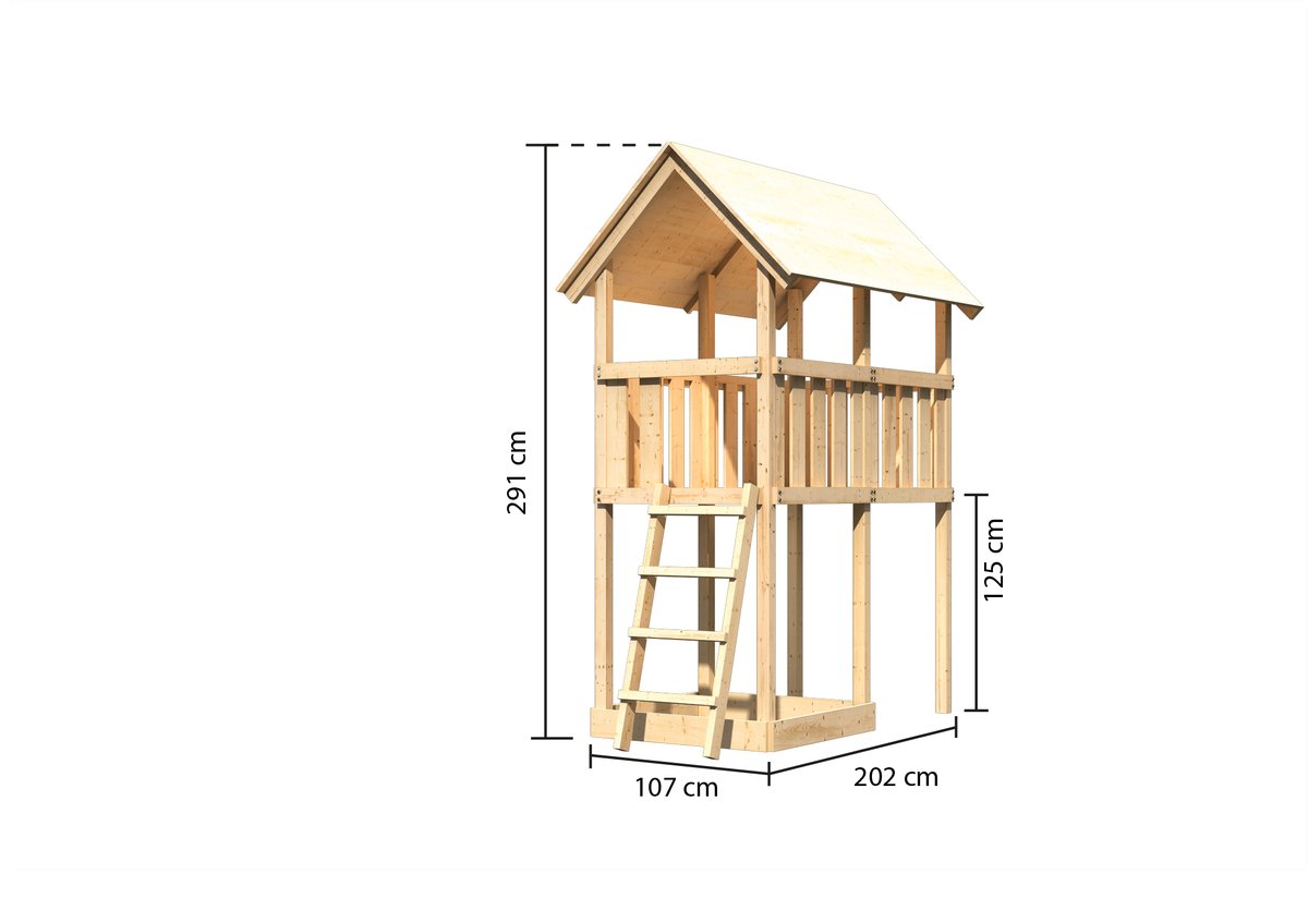 Spielturm Danny, naturbelassen